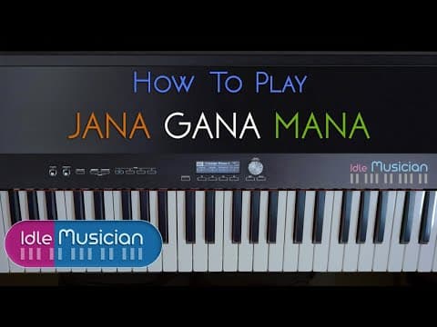 Jana Gana Mana | Playing on Keyboard | with Notation