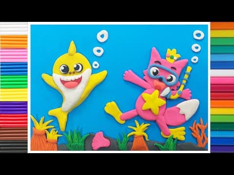 Making A Baby Shark Out Of Clay