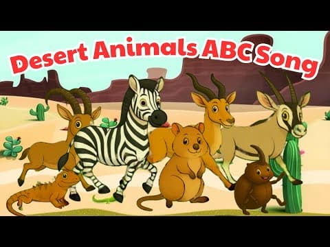 ABC Desert Animal Song 🐪🌵 | Learn Alphabet with 26 Desert Animals A-Z for Kids | Meow Meow TV 🎶