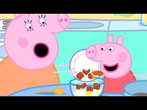 🍫 Peppa Pig Makes Chocolate Cake Special | Peppa Pig Official Family Kids Cartoon