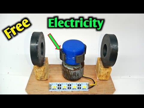 How to make free energy with 2 motors / Free electricity magnetic power generator
