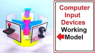 computer project input devices working model - simple and easy - diy - school project