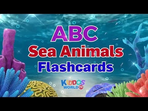 The sea animal alphabet names and videos from a - z