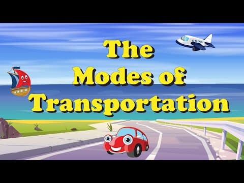 Modes of Transportation for Kids | Land Transportation | Water Transportation | Air Transportation