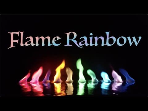Flame Rainbow, a colorful chemistry demonstration by Chem Talk