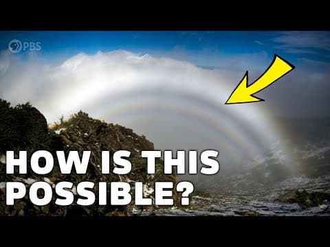 How rainbows with NO COLOR are possible