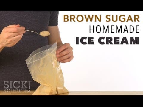 Brown Sugar Homemade Ice Cream - Sick Science! #217