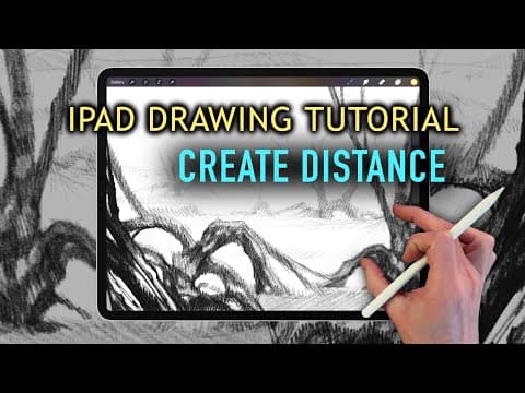 Ipad drawing tutorial - creating distance and perspective