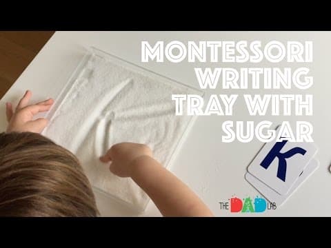 Teach Letters With A Writing Tray With Sugar