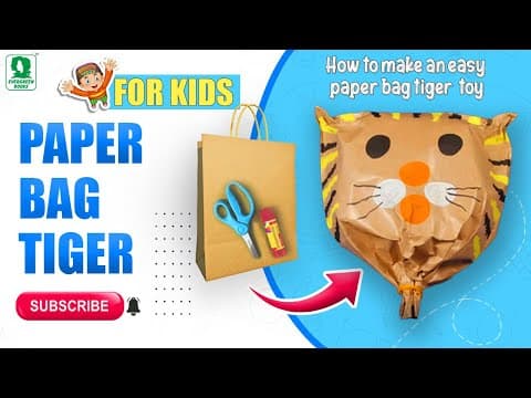 How To Make Paper Bag - Tiger Paper Bag - Fun With Paper