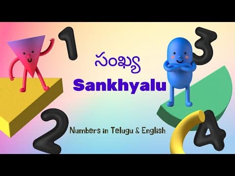 Learn numbers 0 to 10 - సంఖ్య