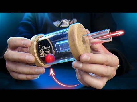 Try to get the red ball out of the flask - Unbelievable puzzle!