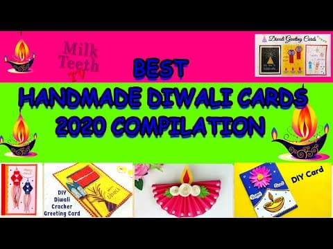 Diwali card making handmade easy / How to make Diwali greeting card / Easy and Beautiful Diwali card