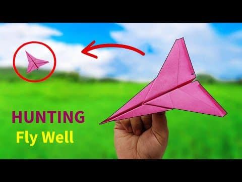 How To Make a Paper Hunting Airplane That Fly Very Well.