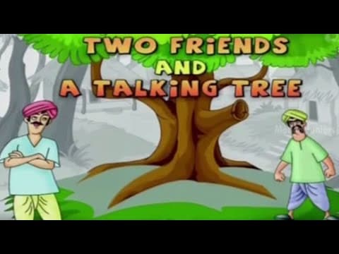 Grandma Stories for Children | The Two Friends & A Talking Tree | English Animated Moral Stories