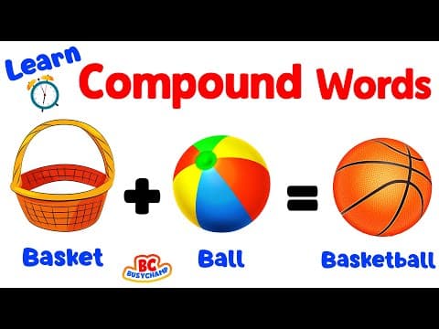 Compound Words For Kindergarten Video | ABC Learning Videos For Toddlers | Toddler Learning Video