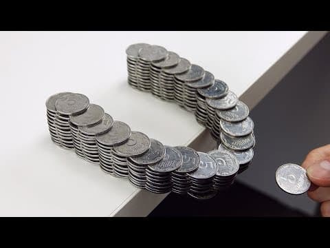 How to Build Amazing Balancing Bridge out of Coins Without Glue