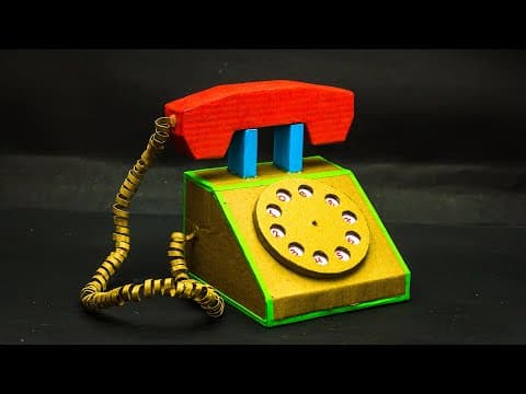 School Science Projects | Telephone Working Model