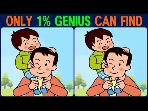 【Find the Difference】 Genius can find all differences!