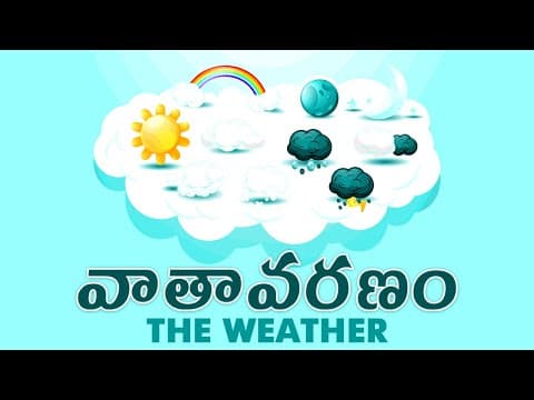 వాతావరణం - The weather - Learn About Seasons - Different Types of Seasons - Telugu StoryTime