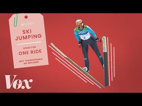 Why ski jumpers hold their skis in a V - YouTube
