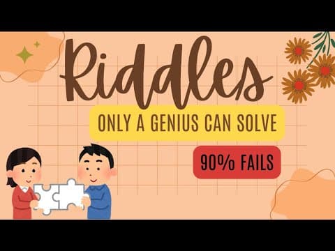 Play a game with me | 90% fails | Only a genius can solve these riddles