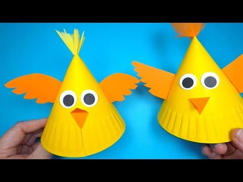 Paper Plate Chicken Craft | How to Make a Paper Chick