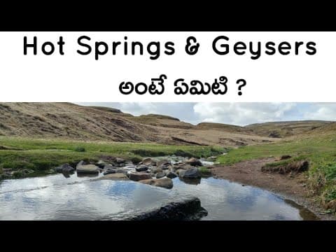 Hot springs & Geysers (Telugu)