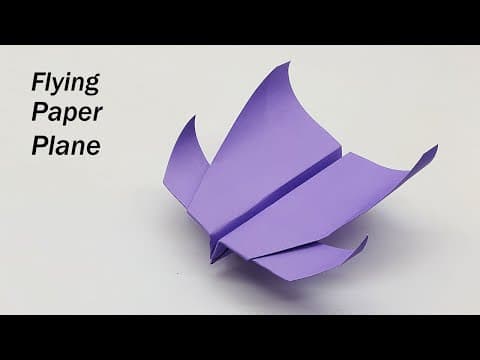 How To Make a Longest Flying Paper Airplane Flying Paper Boomerang plane