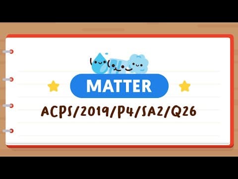 PSLE SCIENCE MADE SIMPLE EP40 | Matter | Where Will The Ink Move