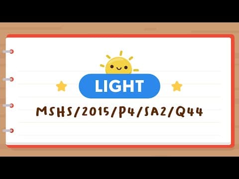 PSLE SCIENCE MADE SIMPLE EP18 | Light | How A Light Sensor Is Used At A Finishing Line