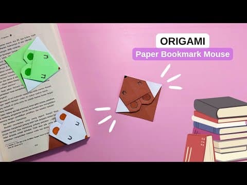 Origami Paper Bookmark Mouse | DIY | Origami Master