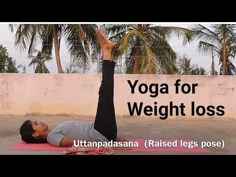 Uttanapadasana for weight loss - raised legs pose - benefits - contraindications
