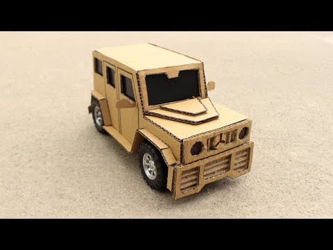 How to make mercedes g car with cardboard