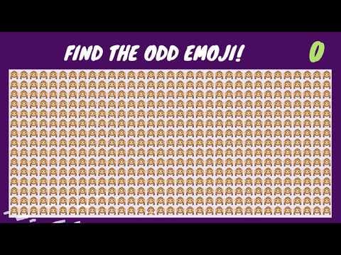 FIND THE ODD EMOJI #15 INSANE EDITION