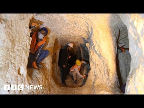 Exploring Turkey’s ancient underground city - BBC News - YouTube