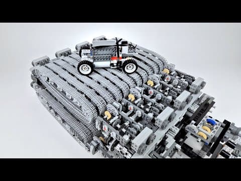 Building an omni-directional treadmill with LEGO Technic