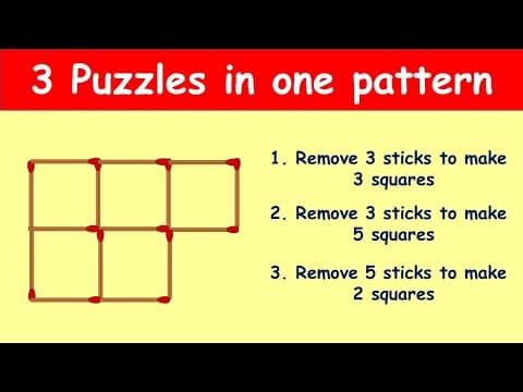 Match stick puzzle part 4 | Puzzles with Answer |