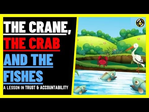 A powerful buddhist short story in trust and accountability - the crane fishes and crab