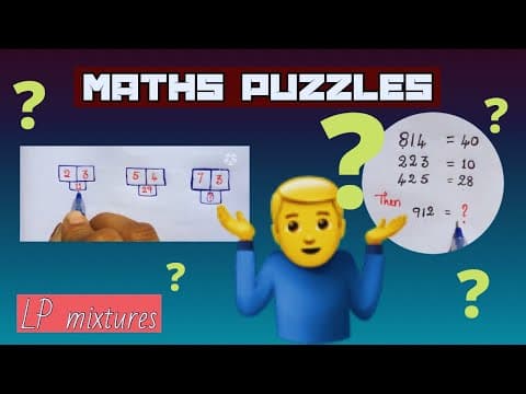 Maths puzzles - how to solve maths puzzles - easy ways to solve