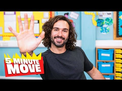 5 Minute Energising Fun Kids Workout | The Body Coach TV