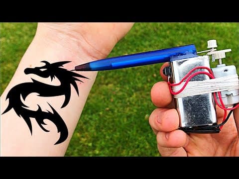 How To Make Simple Tattoo Machine At Home