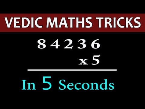 Vedic maths tricks - solve difficult maths in 5 seconds - maths multiplication tricks