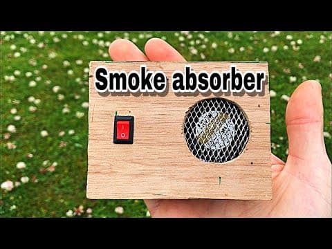 how to make a soldering smoke absorber