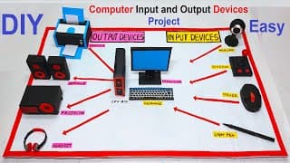computer input and output devices project model - diy - simple and easy