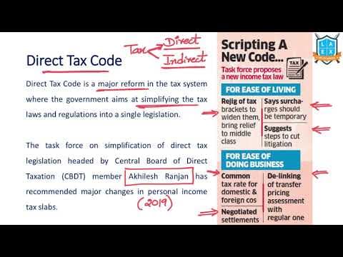 What is Direct Tax Code ? || Direct Tax Code అంటే ఏమిటి?
