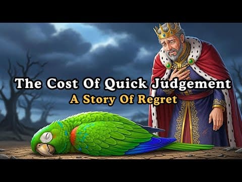 Think Before You Judge | A Heartbreaking Parrot Story| English Story