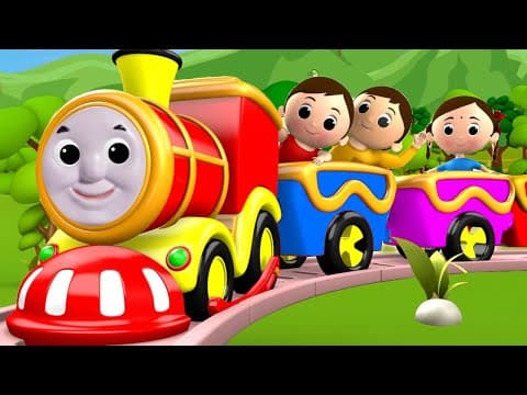 Chuk Chuk Rail Gadi 3D Hindi Nursery Rhymes for Children | Children Rhymes Songs