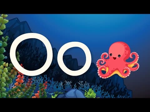 Olivia the octopus letter o poem - alphabet poem for kids