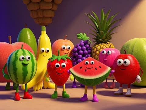Fruits and Animals song for kids | Dance | Nursery Rhymes